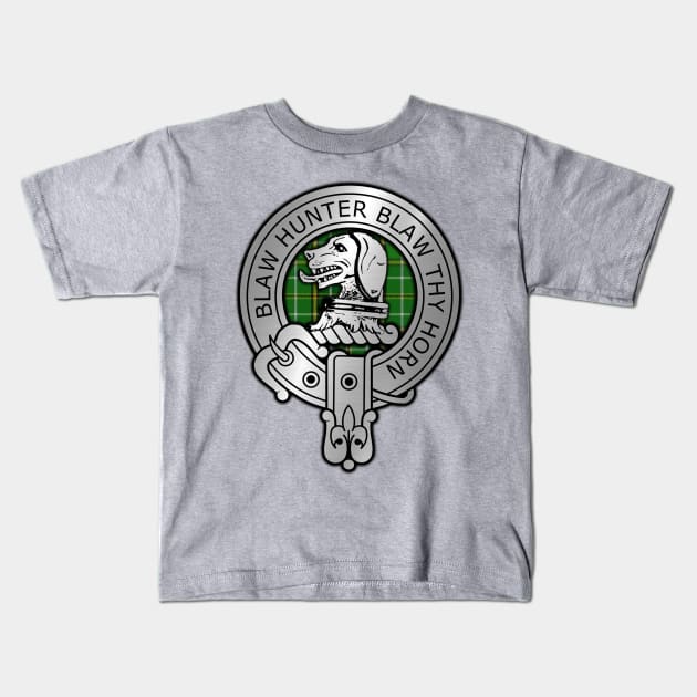 Clan Forrester Crest & Hunting Tartan Kids T-Shirt by Taylor'd Designs